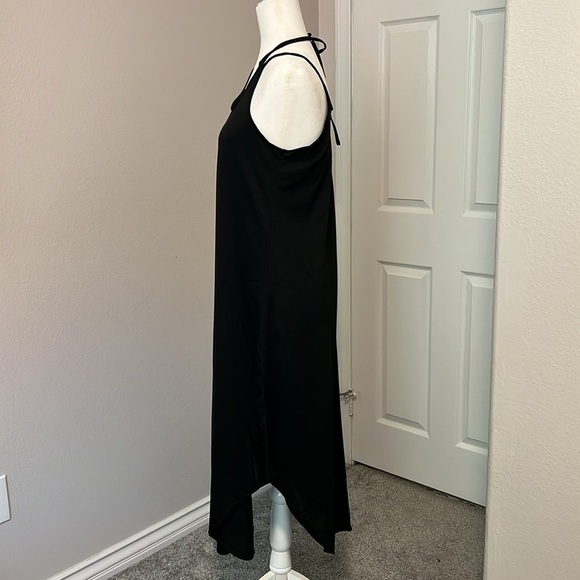 Women’s adjustable strap black casual midi maxi dress small medium - Picture 5 of 8